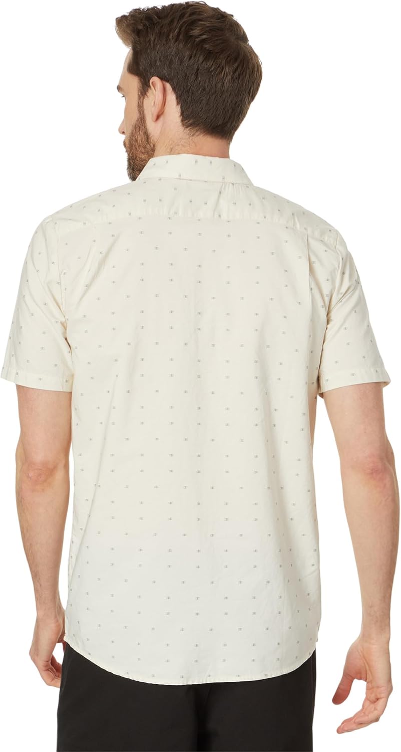 Volcom Men's Crownstone Short Sleeve Button Down Shirt