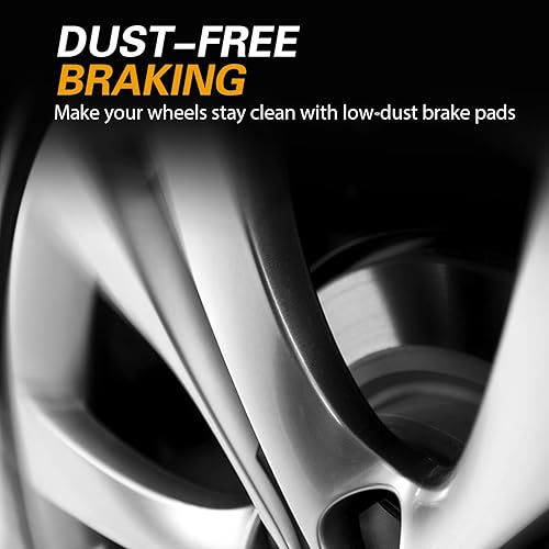 Miniatura 7 de WEIZE Front Carbon Fiber Ceramic Brake Pads, D1680 Truck and Tow Brake Pads Set with Hardware, Replacement for Ford F-250 Super Duty F-350 F-450,