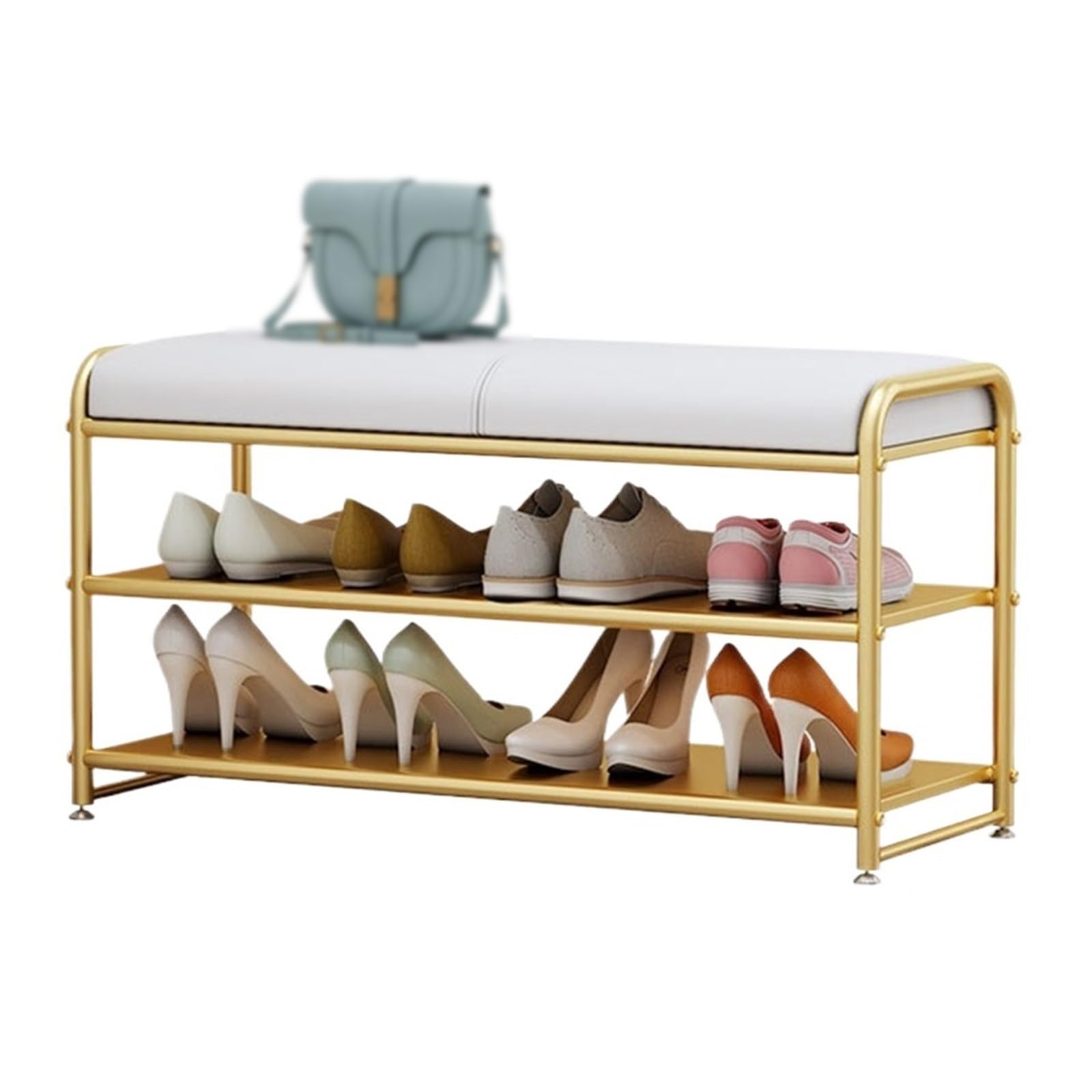 Banc d'entrée haut de gamme style simple avec banquette de rangement