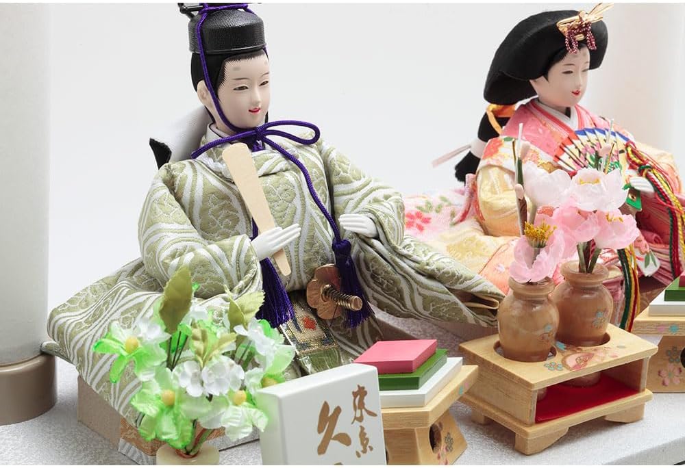 久月】 雛人形 七人揃 「よろこび雛」 オルゴール付き ケース入り