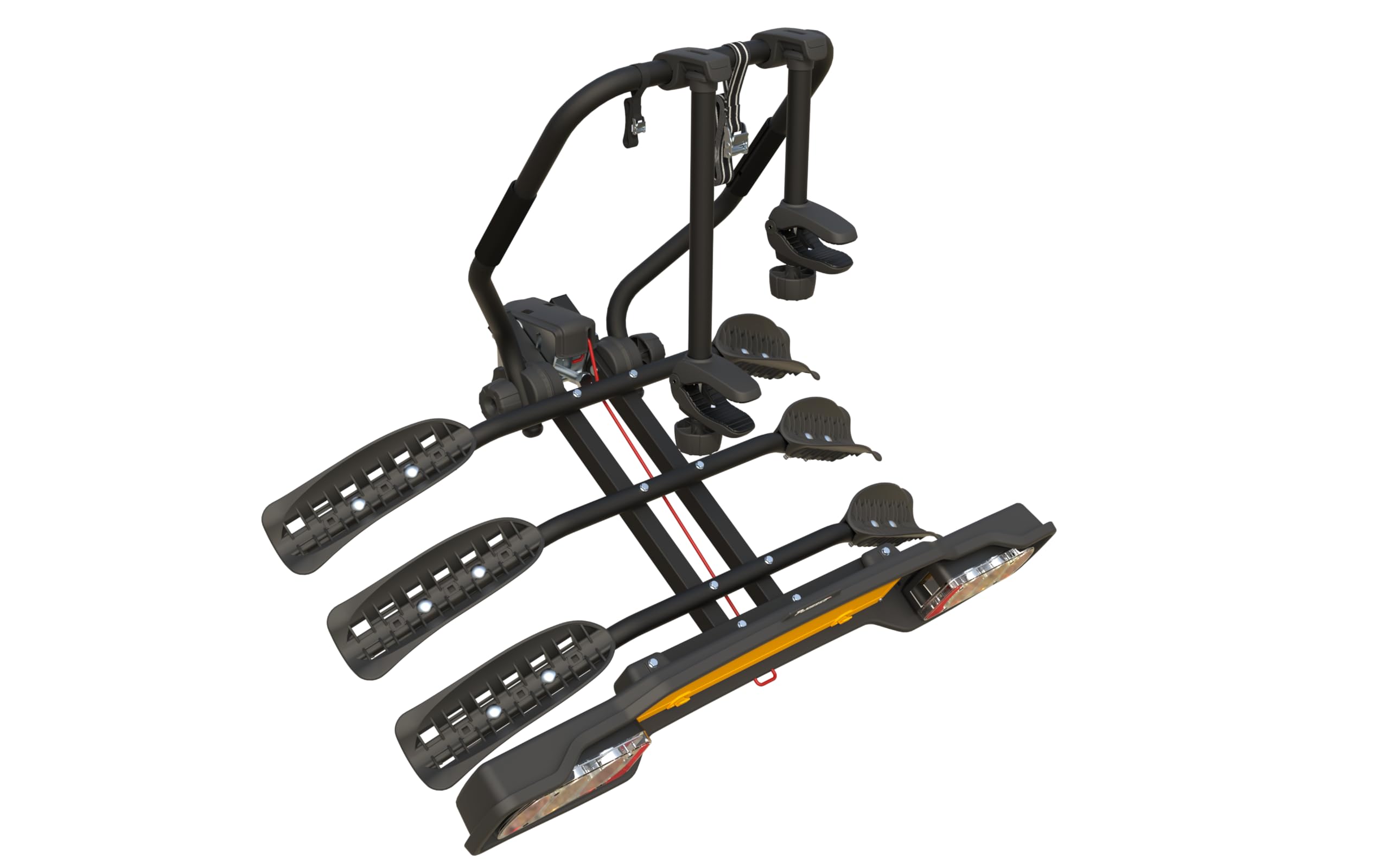 Peruzzo Siena - Portabicicletas de Bola de Remolque, Negro, 3 Bicicletas