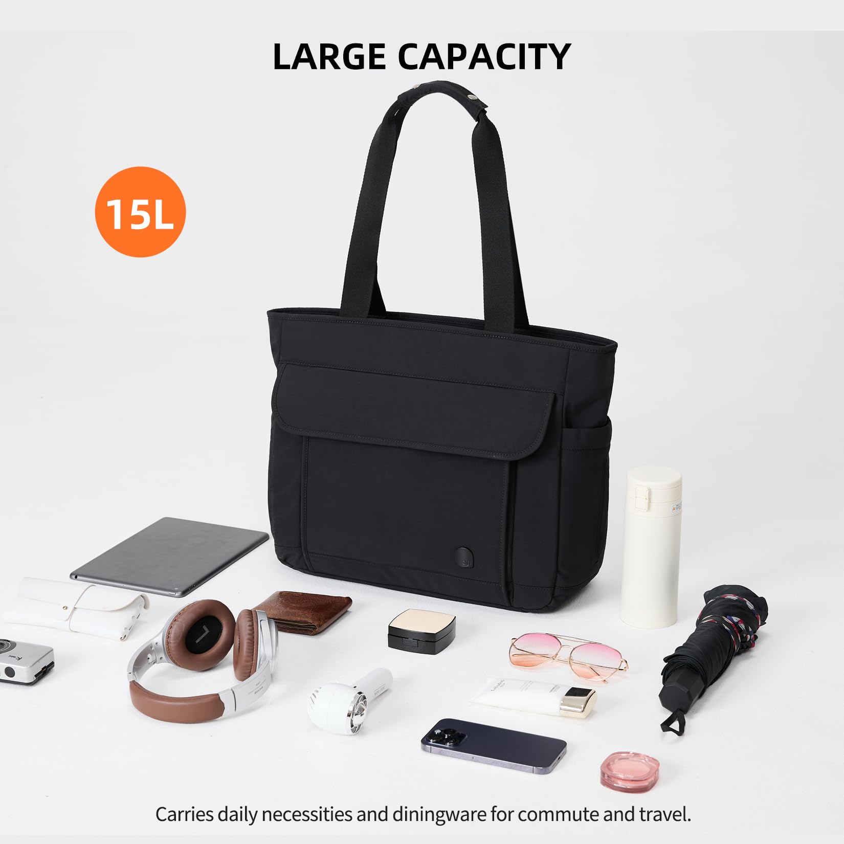 aji Borsa da lavoro da donna, con scomparto refrigerante, borsa per computer portatile da 17 pollici, borsa per il pranzo, borsa per la scuola, da donna, con scomparto isolato, per lavoro, università