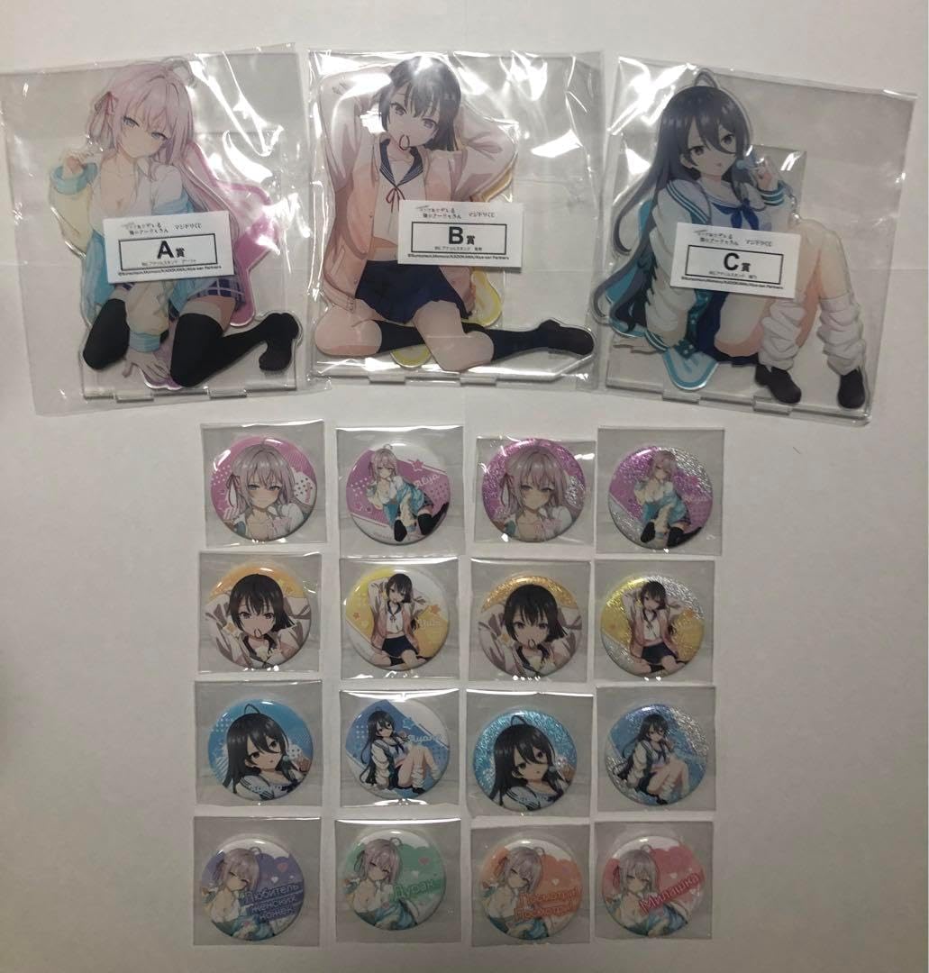 ロシデレ アーリャさん マジドリくじ アクリルスタンド3種 バッジ全16種セット ロシデレ アーリャさん マジドリくじ アクリルスタンド3種 バッジ全16