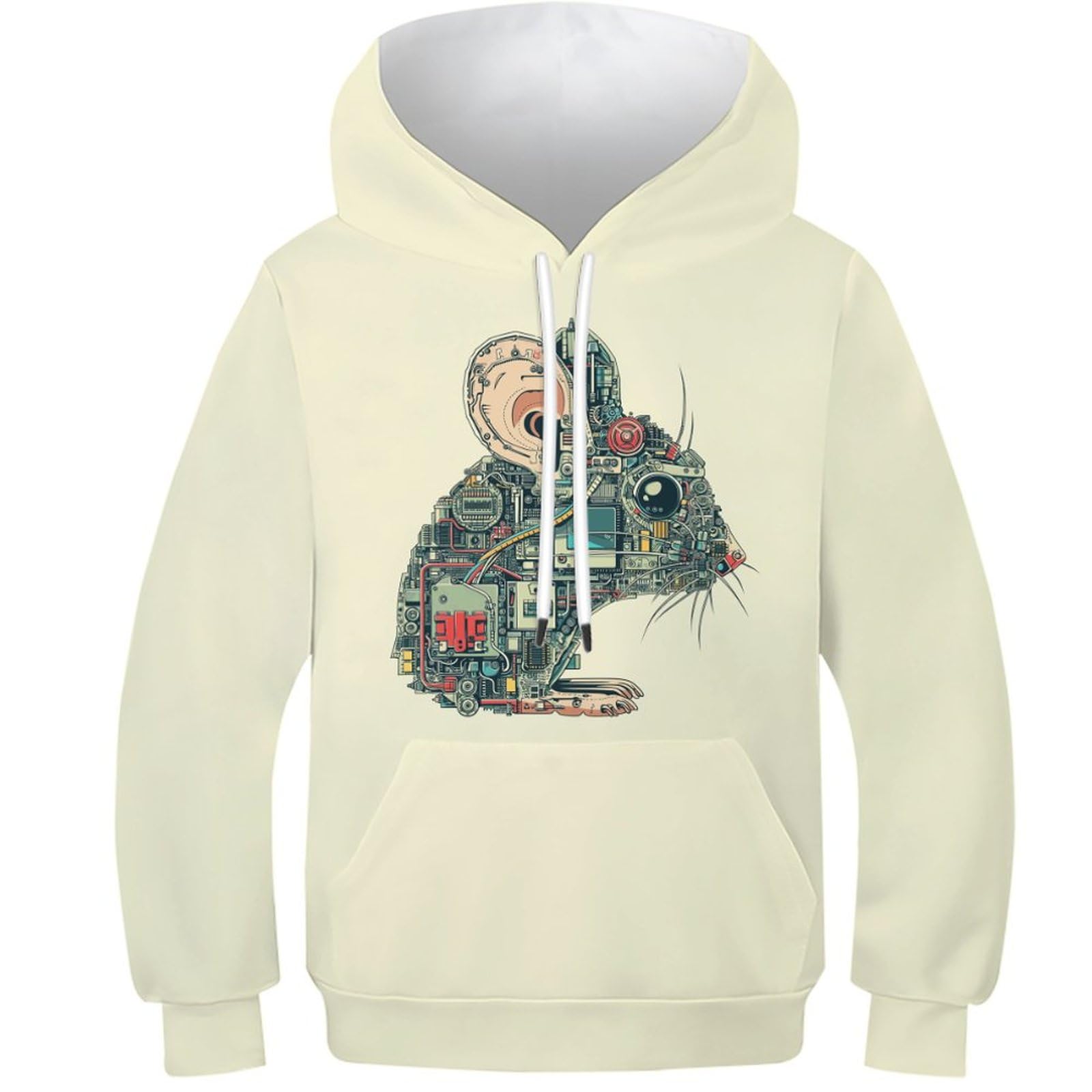 Pull à capuche animal 3D hamster pour enfant de 11 à 13 ans - 8