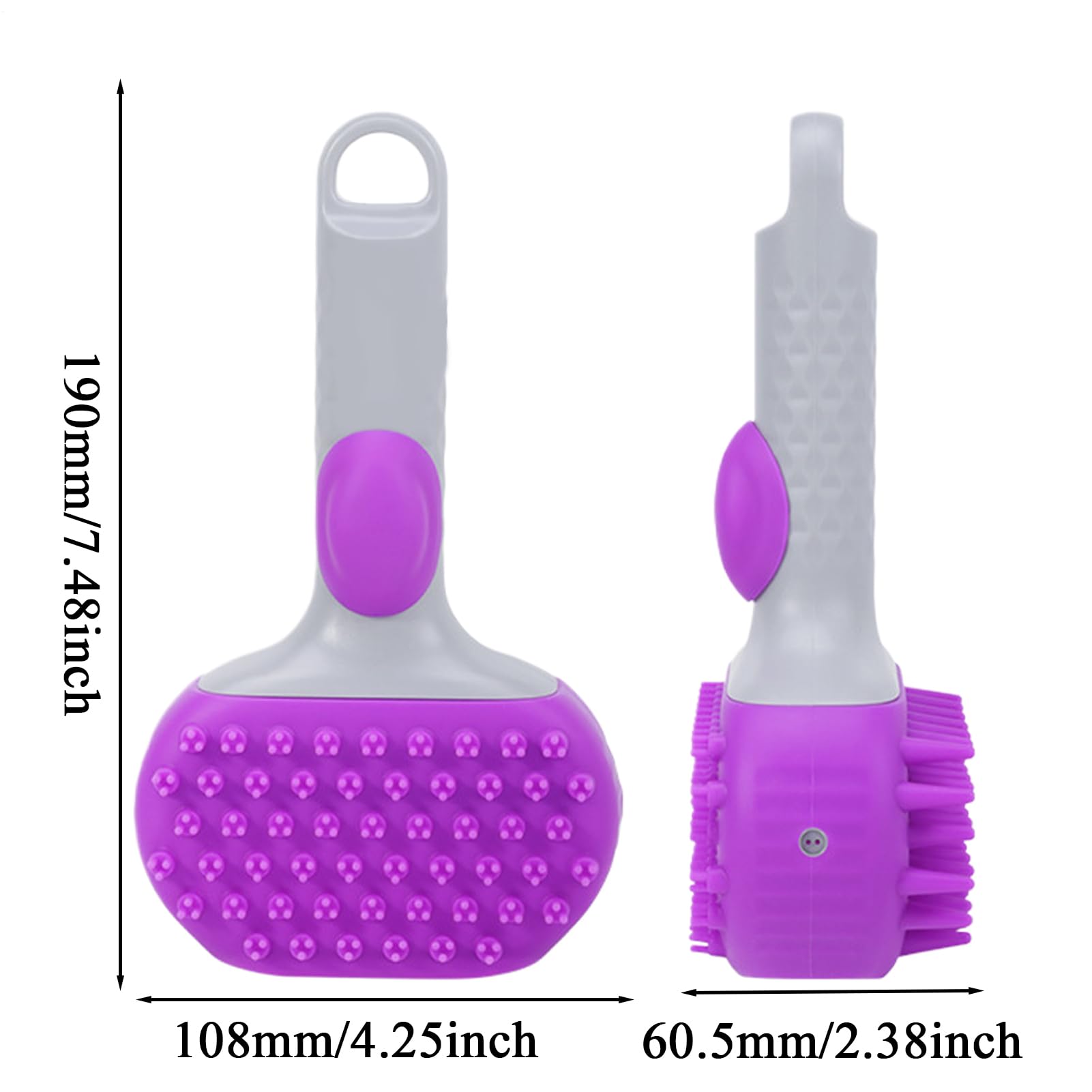 Cepillo Alisador De Vapor Para Gatos Cepillo De Vapor Para Mascotas | Doble Cara Antienredos Peine Masajeador Limpieza Profunda Para Razas Medianas Pelo Corto Y Largo Cachorros Y