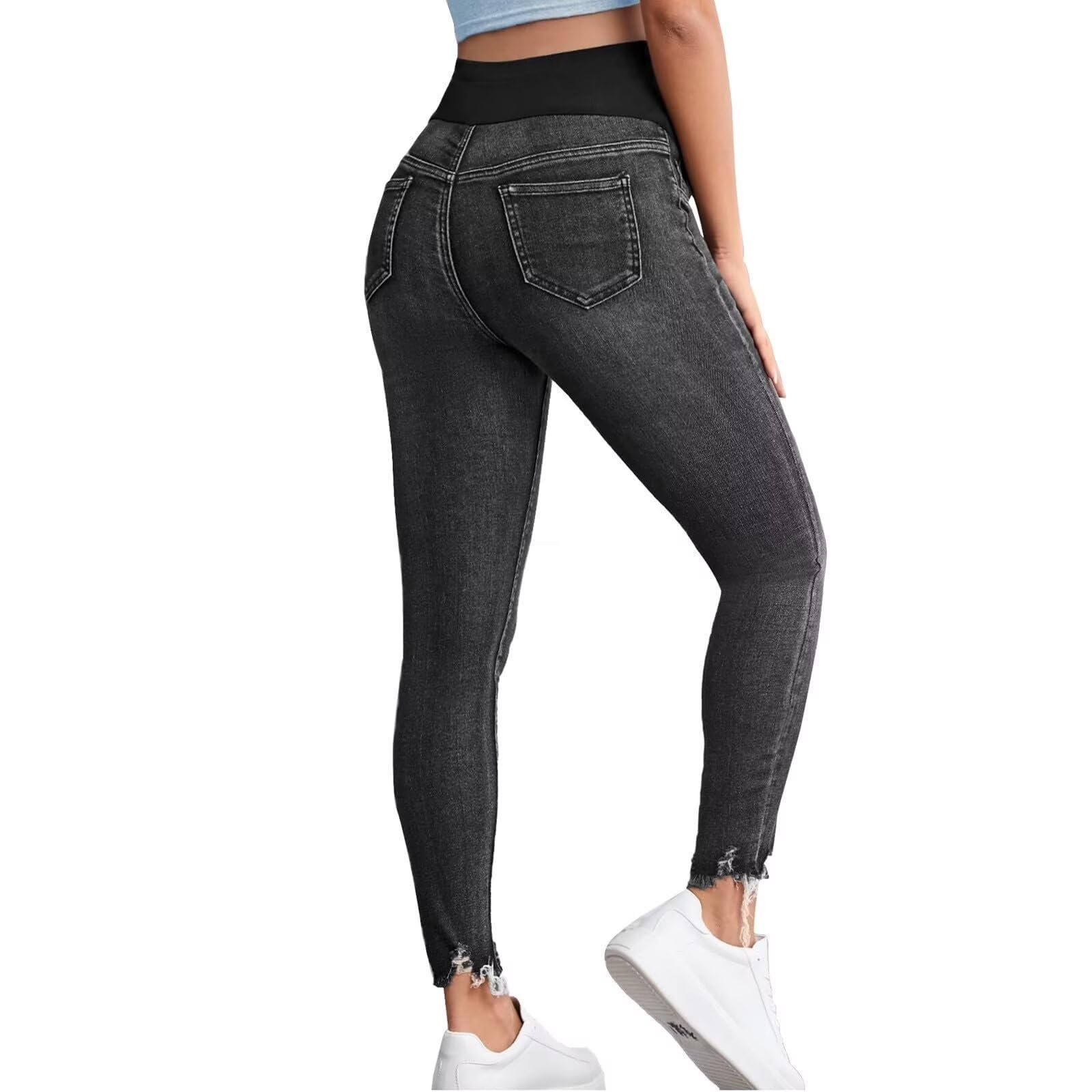 Jeans Skinny Jeans,FüR Schwangere Schwangerschafts Jeans, Lang Umstandshose Jeans,Hose Destroyed Jeans,Maternity Jean,Denim Leggings,FüR Umstands Jeans