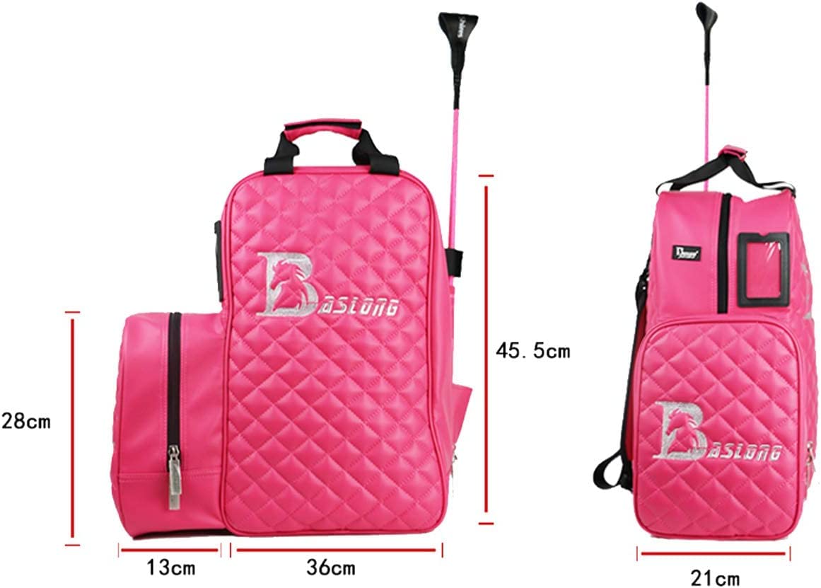 TentHome - Bolsas ecuestres profesionales, botas de equitación de piel sintética duraderas y bolsa de casco (rosa)