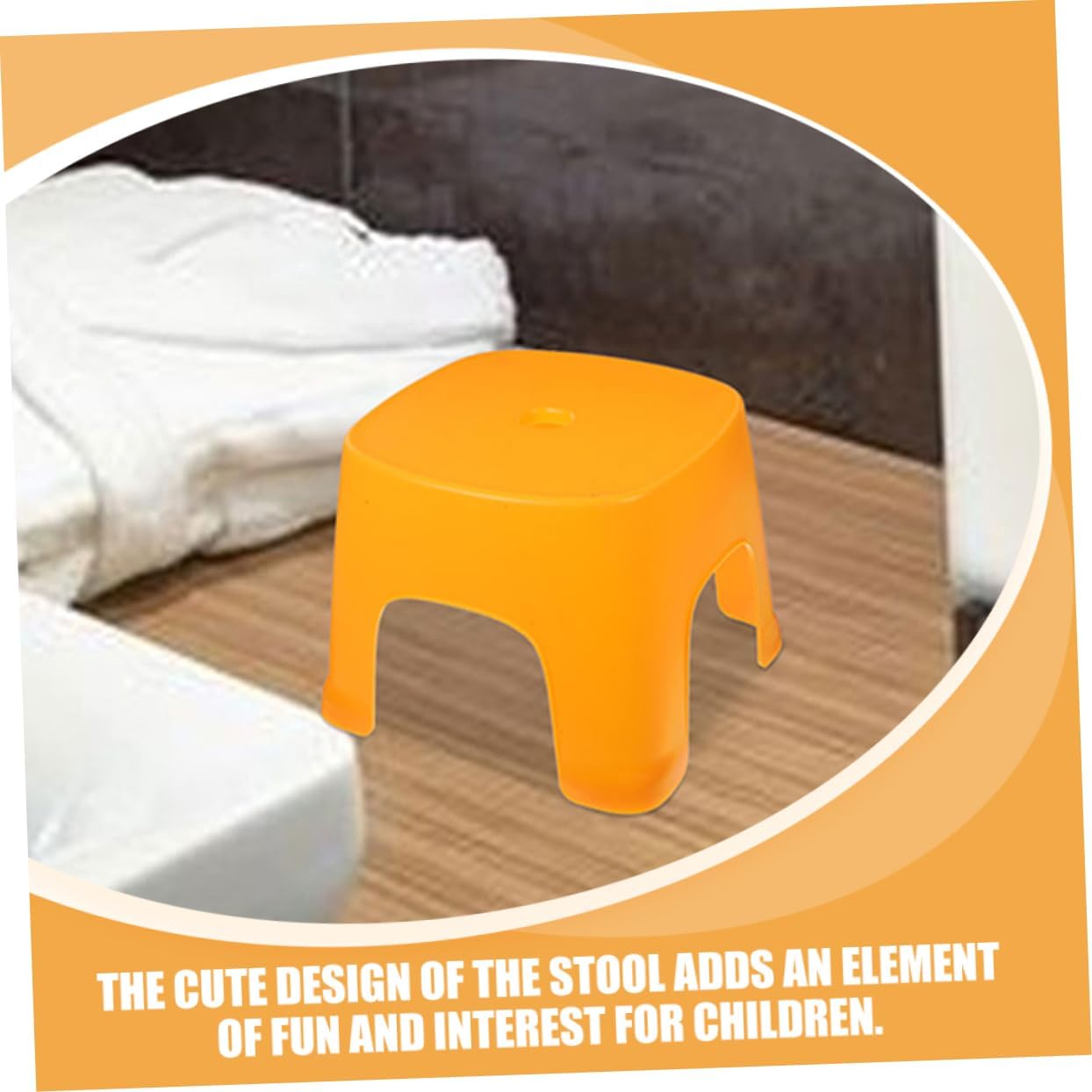 CHILDWEET 2pcs Non-Slip Plastic Foot Stool for Bathroom and Toilet Use Compact and Lightweight Design for Adults Versatile Stepping Stool Yellow and Green