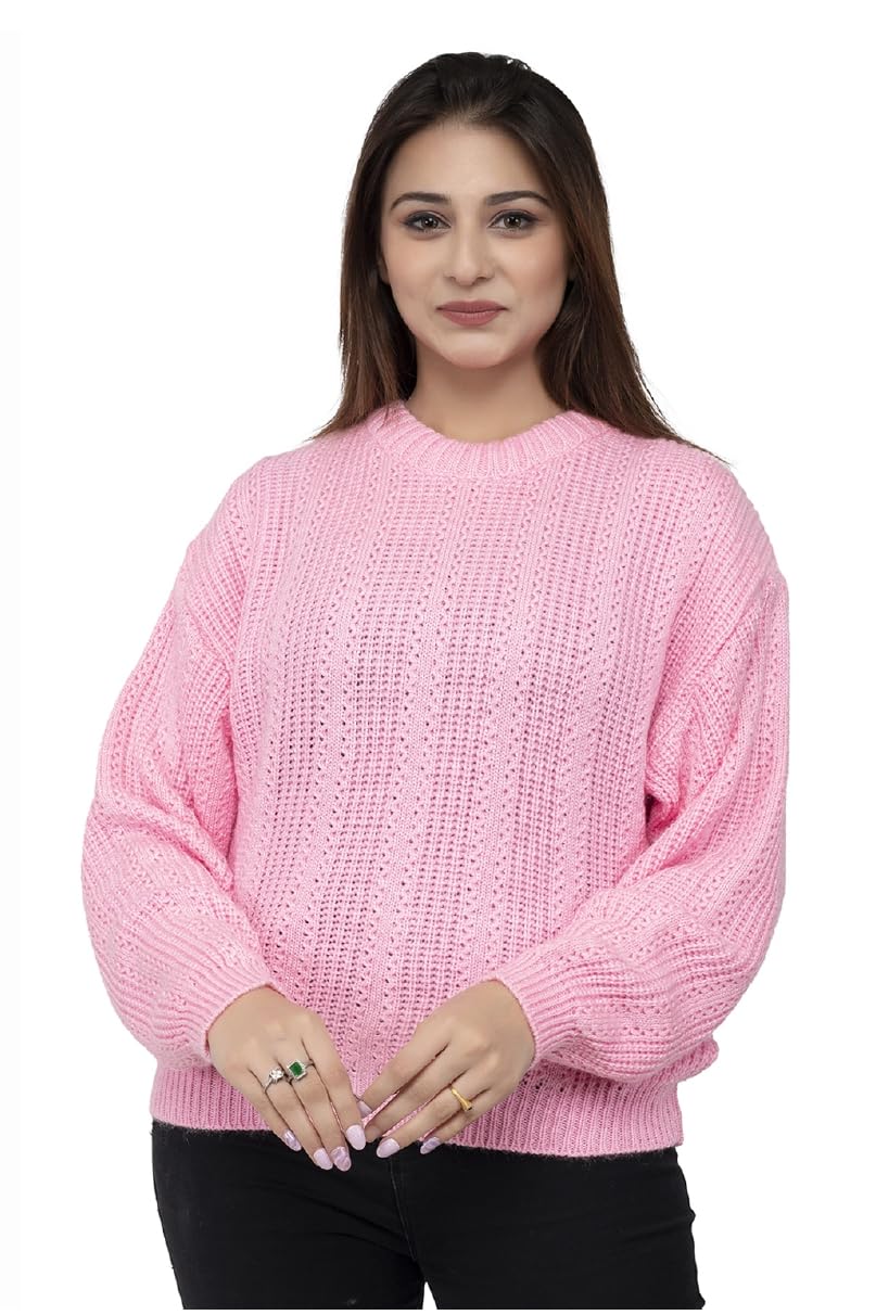 Women 100% Wool Pullover Sweater for Winter Wear | Full Sleeve | Stylish Sweater Crafted with Comfort Fit and Modern Clothing for Winter Season-picture-25