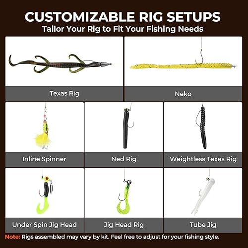 Miniatura 4 de KastKing Brent Chapman - Combo de carrete y caña de pescar para baitcasting, Kits de aparejos a medida, Diseño pre-carreteado, Barras grafito IM6