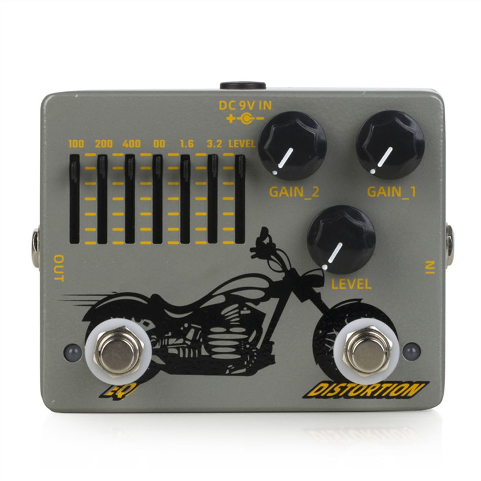 modulacyjny pedał gitarowy Distortion EQ Pedał Efektów Akcesoria Gitarowe Podwójny Pedał Gitary