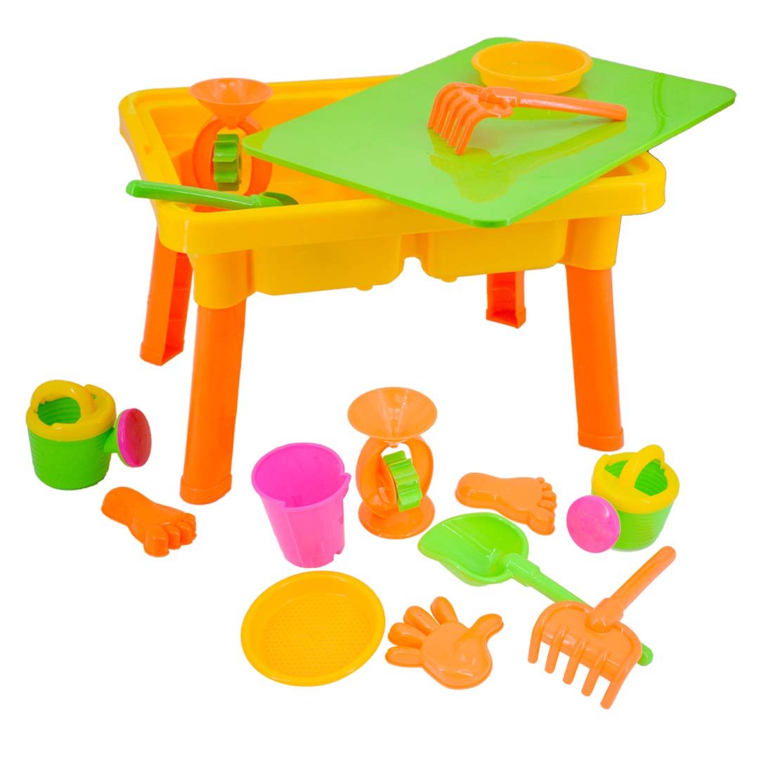 Buy deAO Sand and Water Table with Lid and Accessories Summer Indoor or