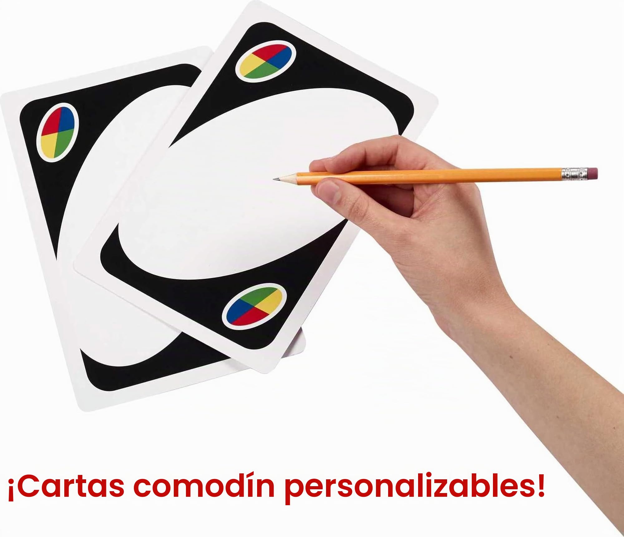 Mattel Games Juego de Cartas Familiar UNO™ Gigante con 108 Cartas extragrandes e Instrucciones, niños a Partir de 7 años, GRL91