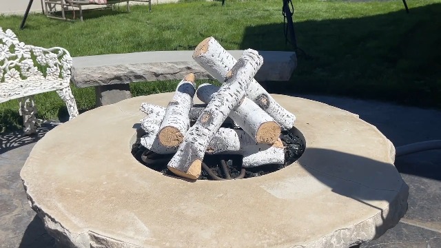 Amazon.com: Stanbroil 6 Piece Ceramic White Birch Wood Gas Logs