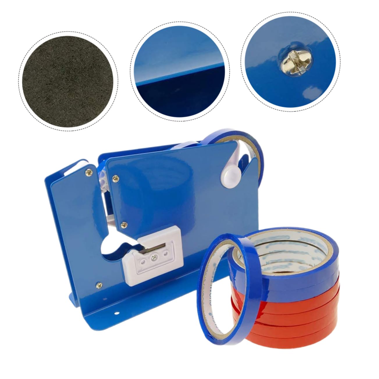 DOITOOL 9piezas Dispensador De Cinta Máquina Cortadora Portátil Incluye Unidades Para Sellado De Bolsas De Mercado Dispositivo De Corte Para Cocina
