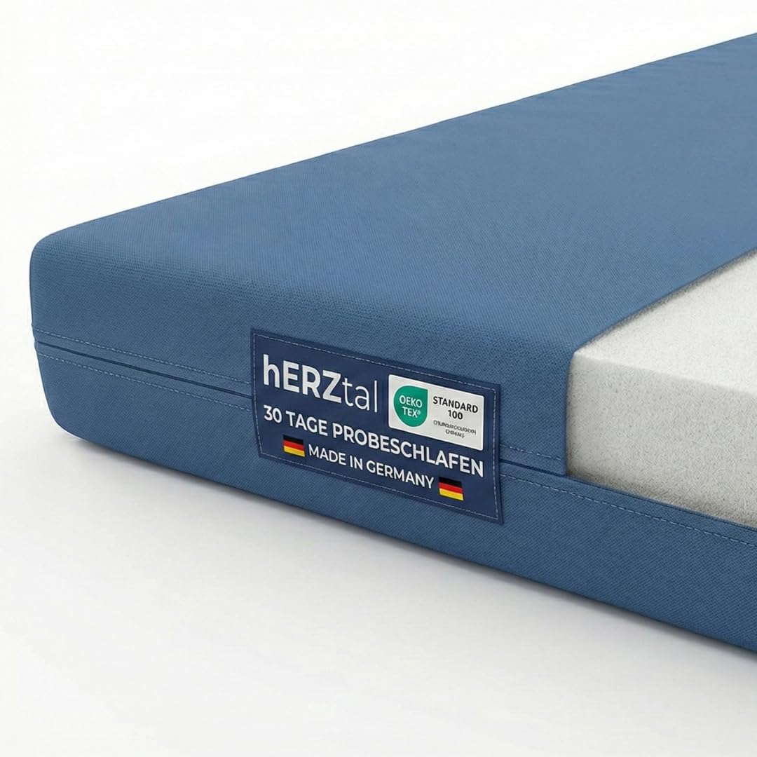 Matratze Basic Sleep Kaltschaum | Mittelfest H3 | Abnehmbarer Bezug| 60°C waschbar | Kaltschaum-Matratze | Öko-Tex Zertifiziert (90x200 cm, 12, 16,6, Zentimeter)