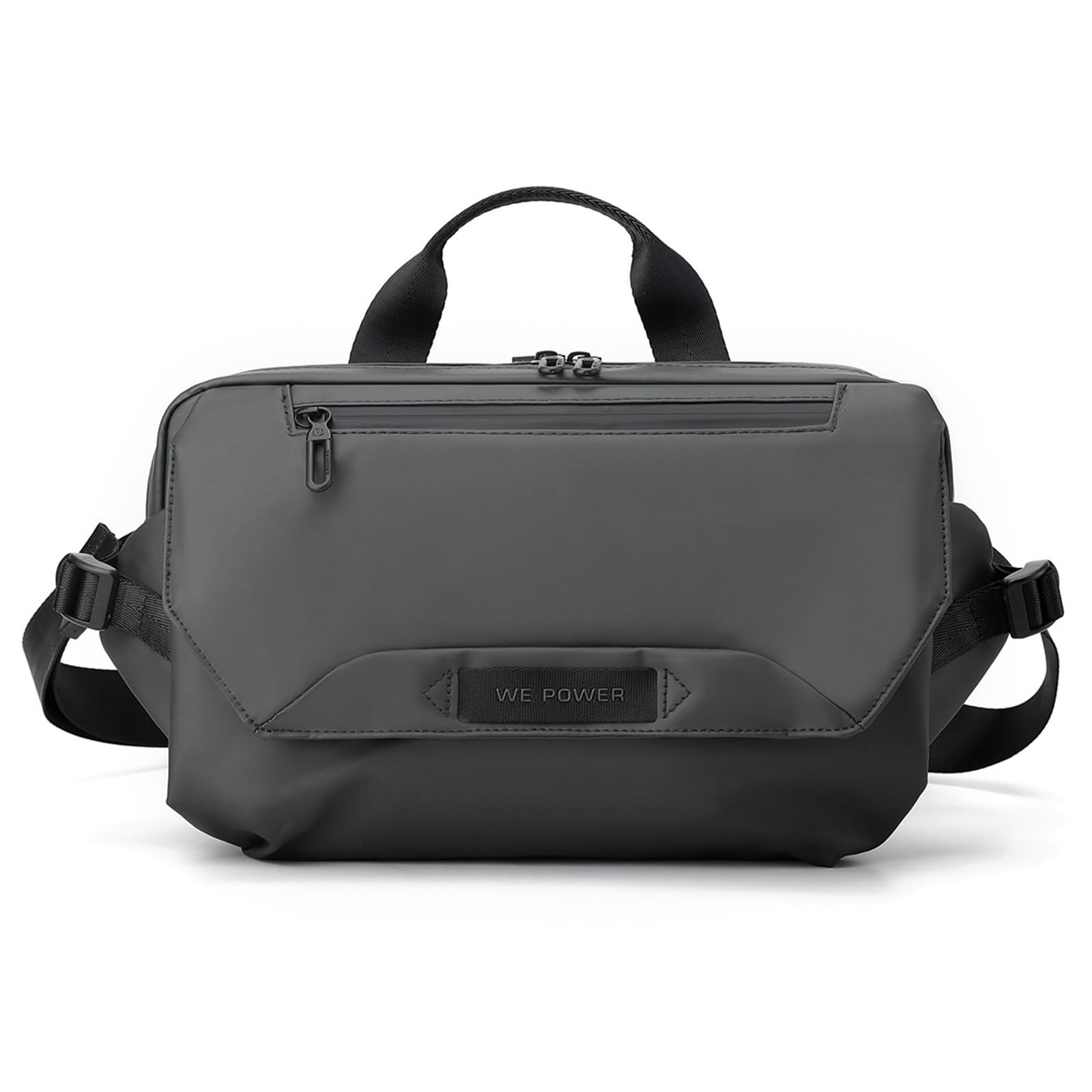 Streetwear Crossbody Bag Men Urban Commute Shoulder Pack Cycling Sports Sling Multi Pocket​(Gray)