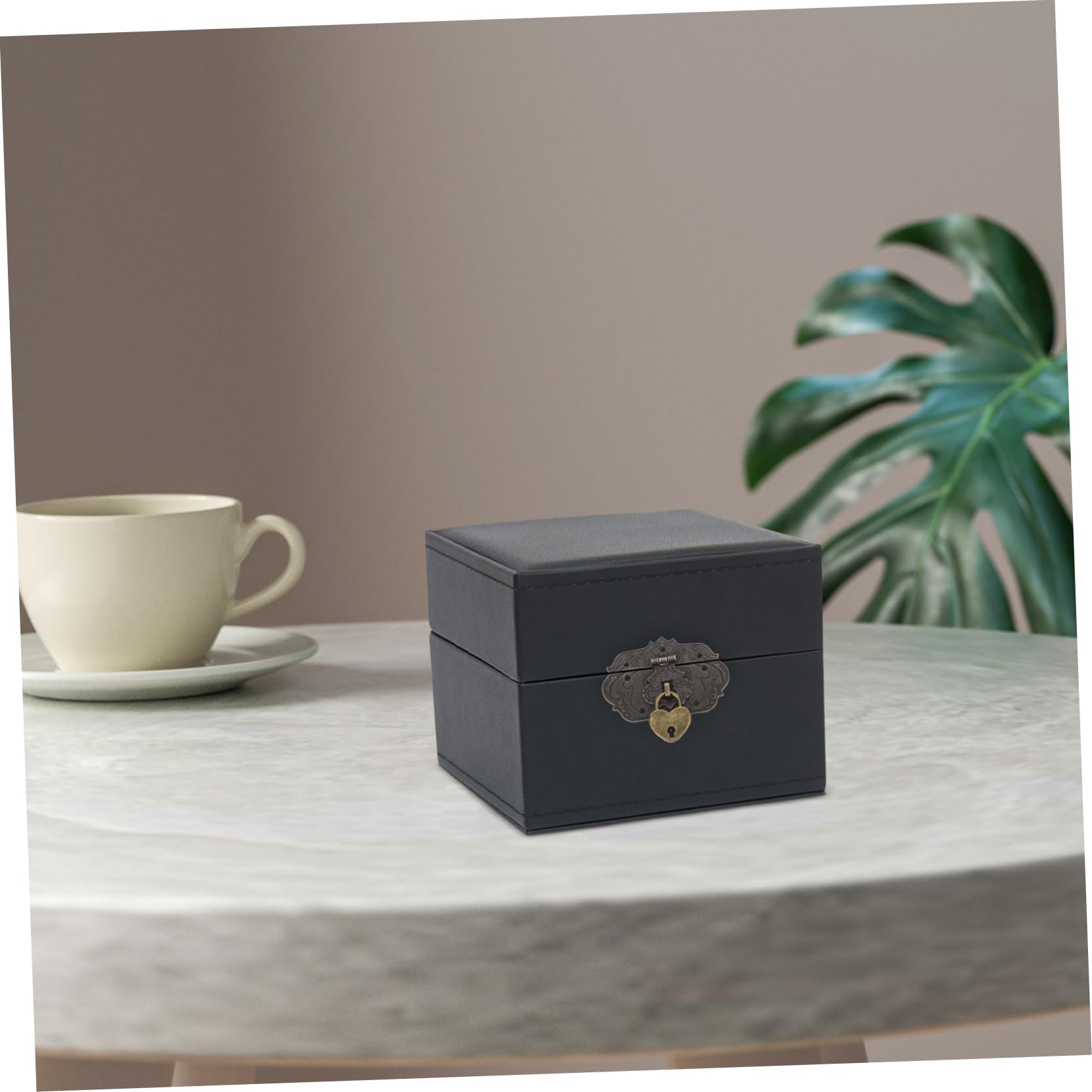 jojofuny 1 Set Hasp Padlock Suitcase Hasp Vintage Lock Clasp Right Latch Hook Hasp Small Cabinet Latch Antique Hook Hasp Old Chinese Padlock Buckle Latch Toolbox Latch Zinc Alloy Dark Brown