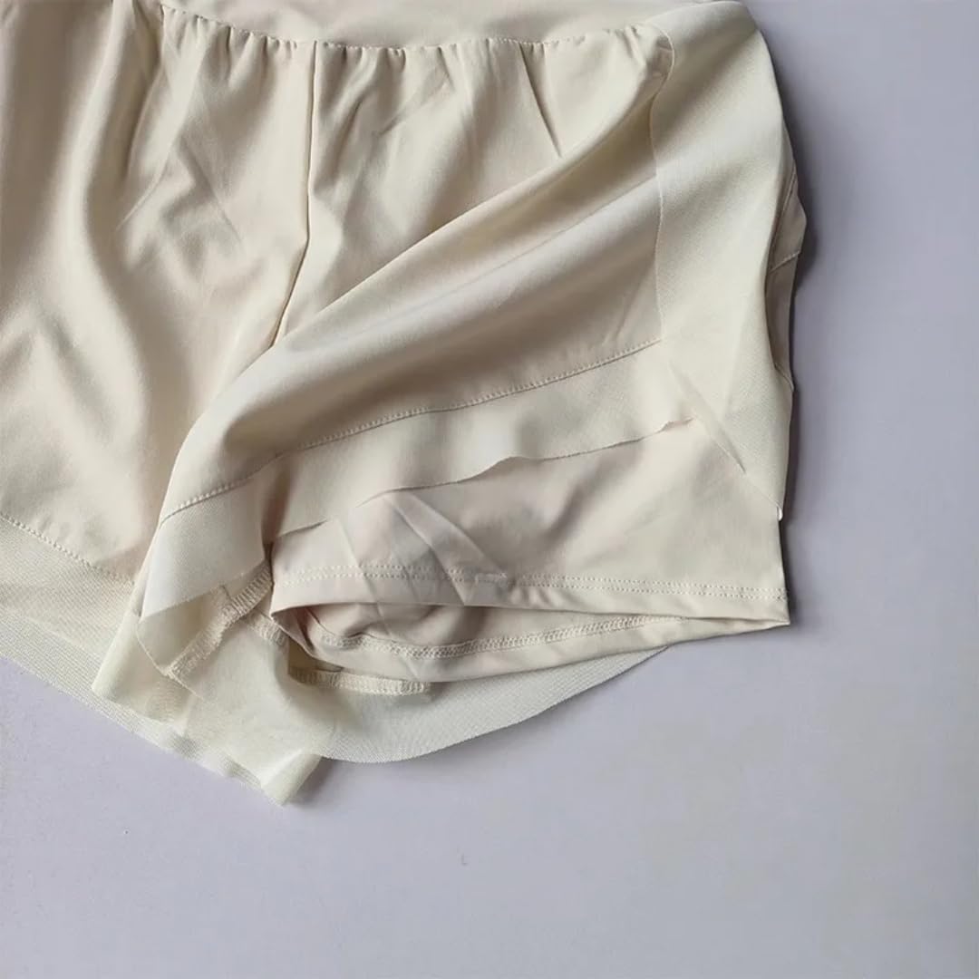 Shorts Yoga Donna A Maglia Tasche Filettate Nylon Elastam | Shorts sportivo a maglia senza cuciture vestibilità regolare, tasche filettate laterali, per yoga, palestra e allenamento