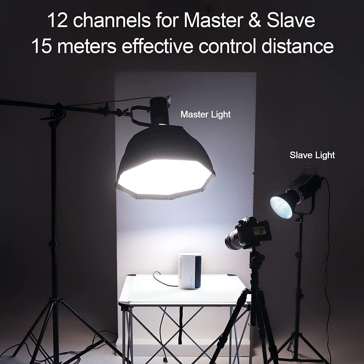 GVM 200W Lampada video LED con scatola luminosa lanterna kit di illuminazione studio fotografico SD200D con controllo Bluetooth/DMX, 93000lux a 0,5 m, illuminazione continua bicolore 3200K-5 600K per