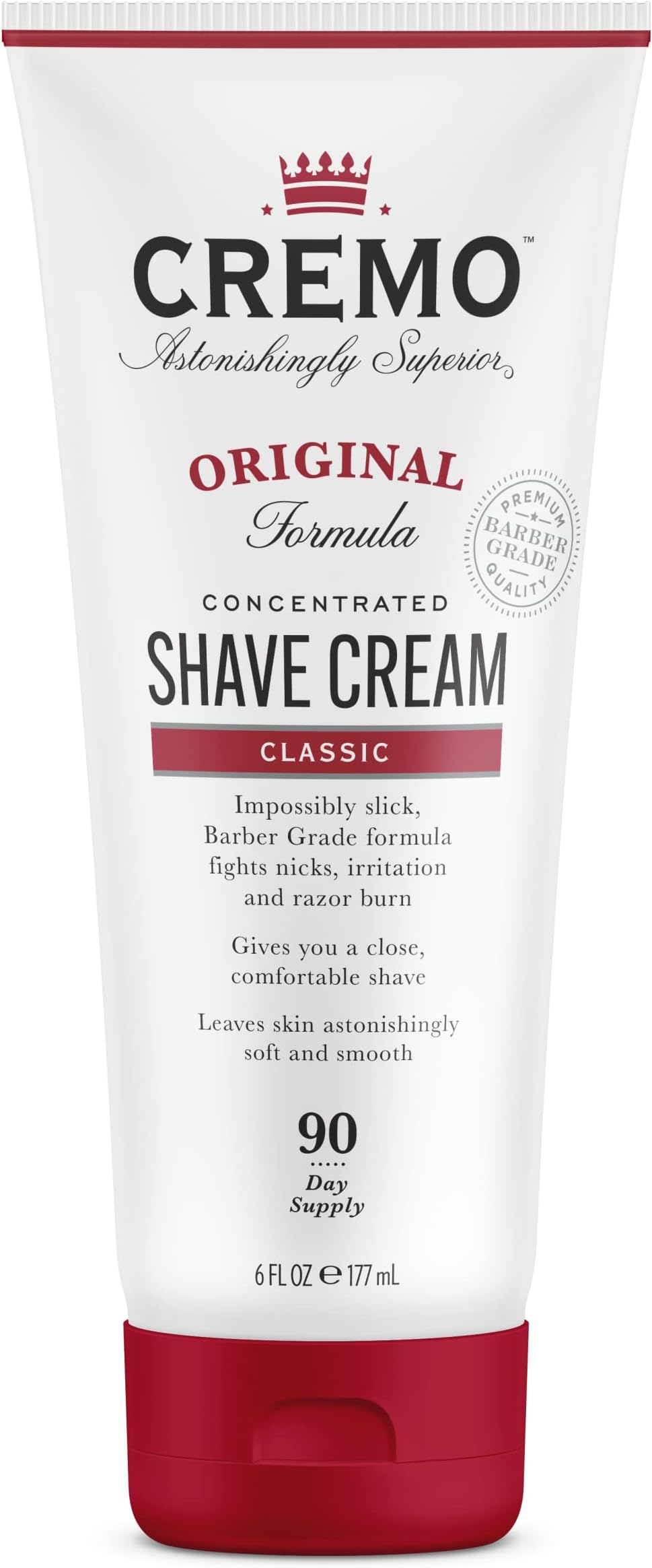 Original Concentrated Shaving Cream for Men, Men's Skin Care Shave Cream, Fights Razor Burn, 177 ml