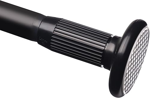 Barra de cortina de tensión, barra de cortina de ducha de 1 pulgada de 40 a 72 pulgadas, barra de armario, para ventanas o ducha, fácil de instalar,