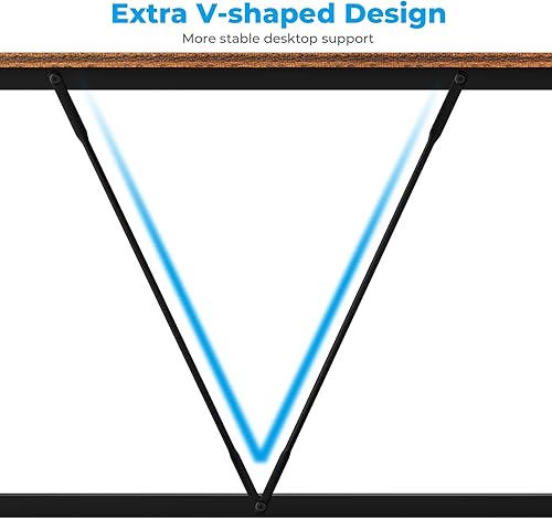 Miniatura 8 de GreenForest Escritorio en forma de L de 51 x 354 pulgadas escritorio reversible de esquina para computadora con estantes de almacenamiento para