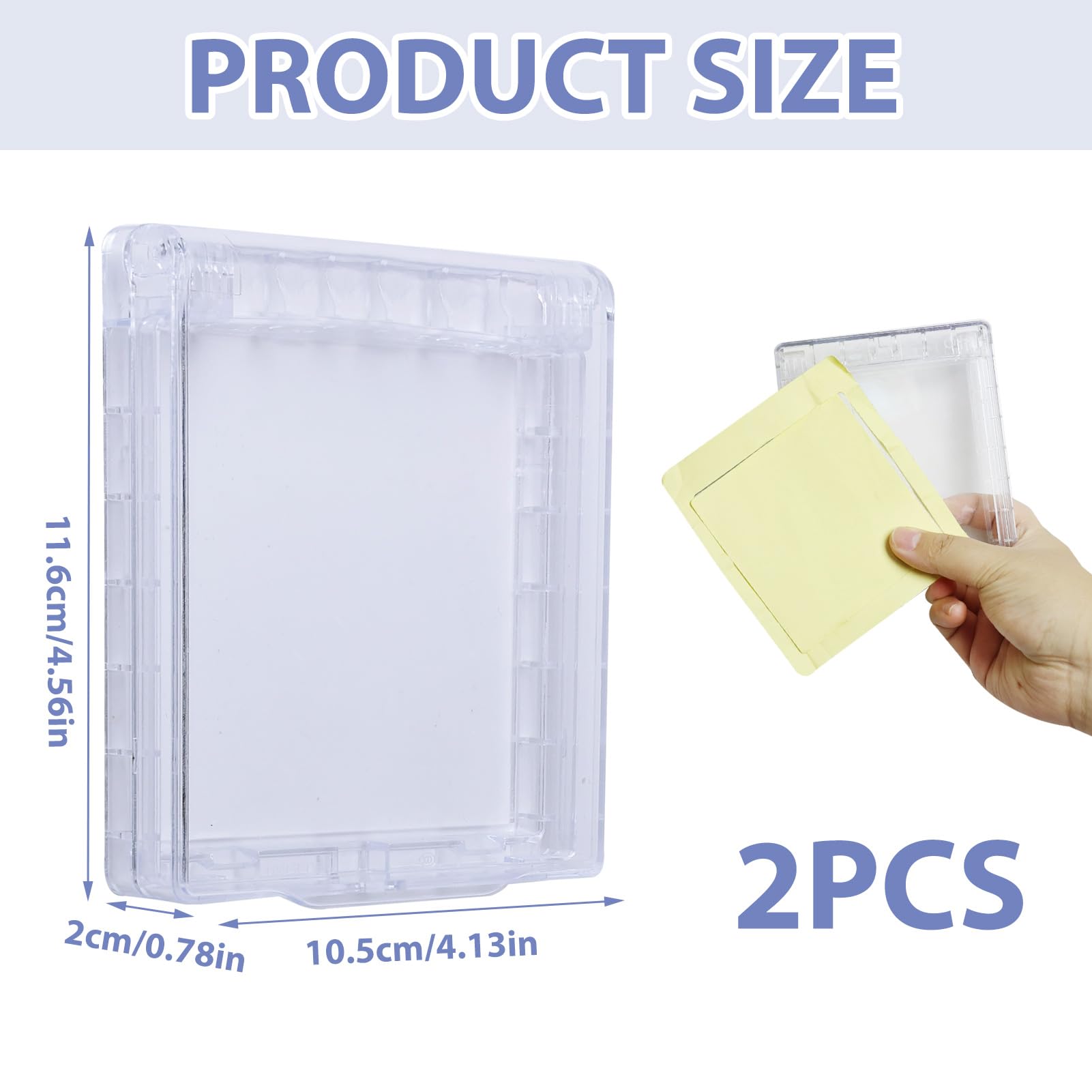 LUCTHY Child Proof Light Switch Cover Guard 2 Pack, Clear Wall Switch Protector for Baby and Pet Safety Easy Install Home Safety Cover - Image 3
