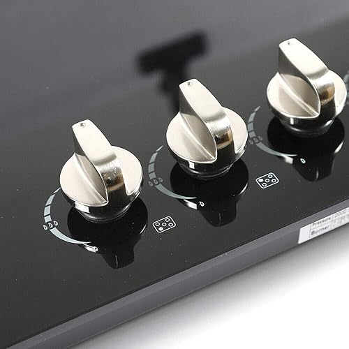 Miniatura 7 de Estufa de cocina de gas integrada de 23 pulgadas, encimera de gas GLPNG, encimera de gas de vidrio templado, quemadores de cocina multifunción con