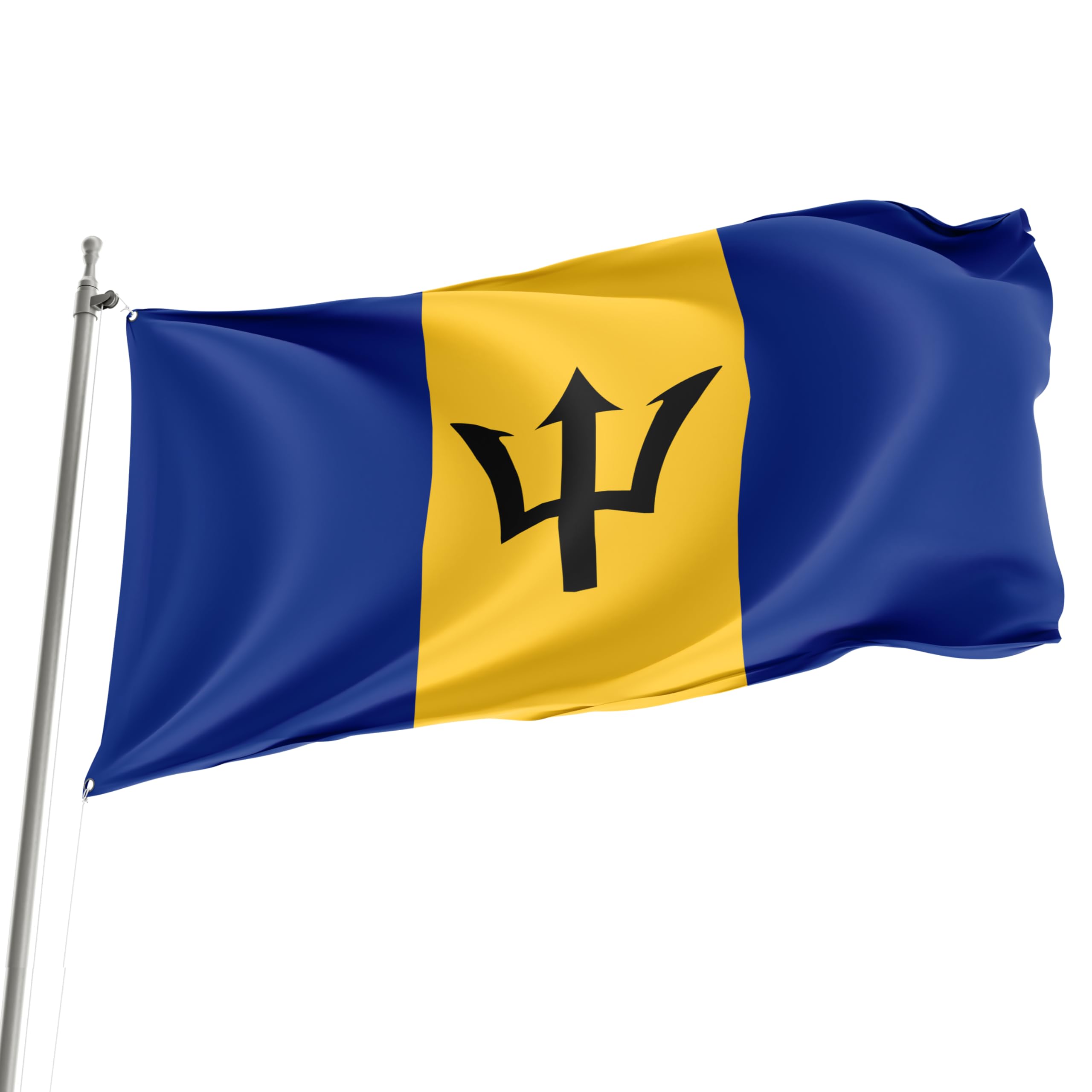 Barbados - 150cm x 90cm Festival Event Flag, Multicolor