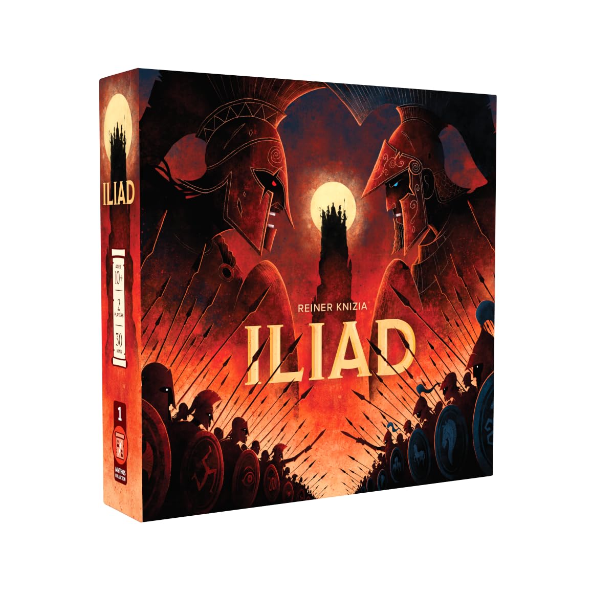 Bitewing Games | Iliad | Gra Planszowa Z Duelem Wojny Trojańskiej Asymetryczną Taktyką I Strategicznym Wykładaniem Płytek | 2 Graczy | 30 Minut