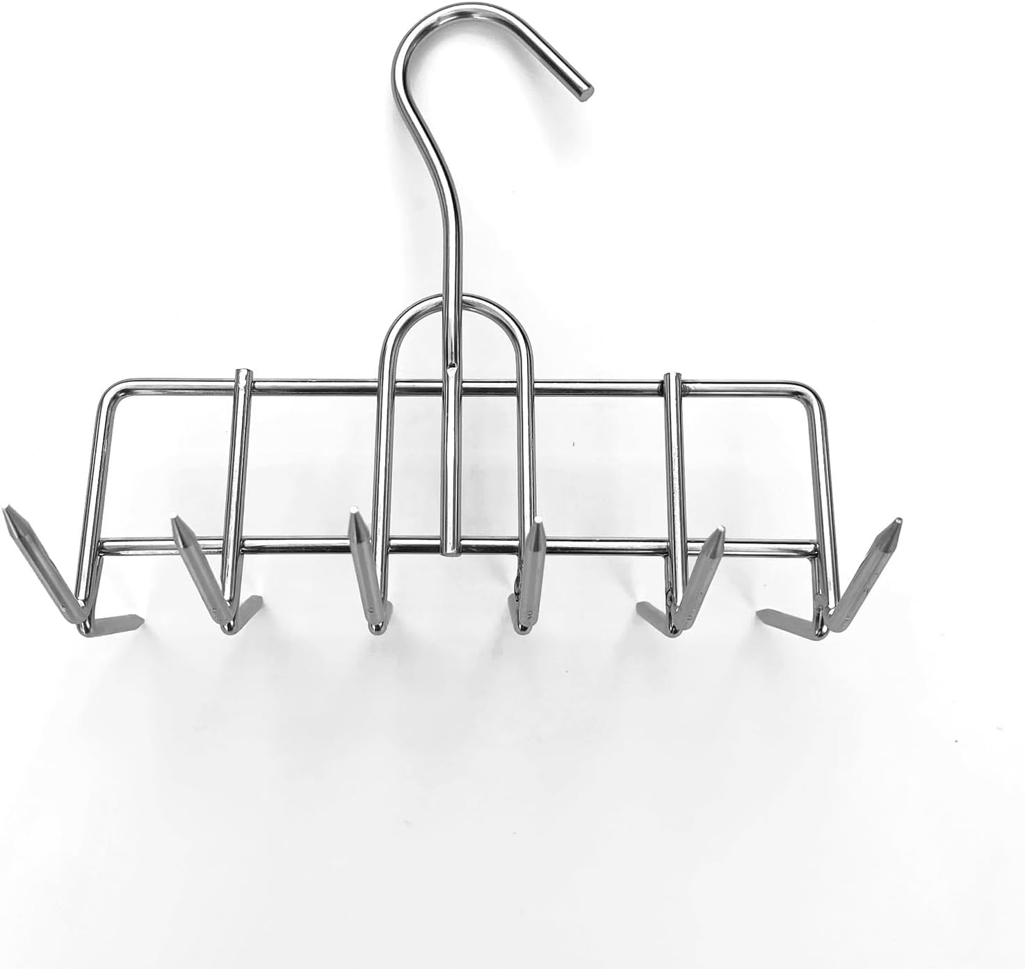 The Sausage Maker® Bacon Hanger 6-Prong Double Sided Meat Hooks SUS304 Stainless Steel, Heavy Duty Butcher’s Hook Accessories for Meat Smoking, Processing, Drying, Grilling, BBQ, 6.25” W x 5.75” H
