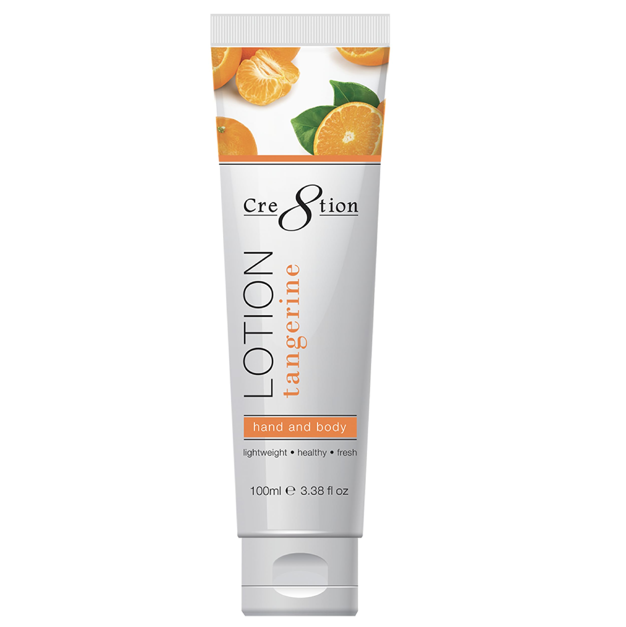 Cre8tion Spa Tangerine Hand & Body Lotion, Luxurious Lightweight Moisturizer for Silky, Smooth Skin, 3.3 Fl Oz