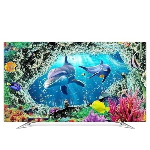 WEbjay Outdoor Fernseher TV Cover Dust Cover Computer Monitor Protector for Wall Hanging Desktop Curved Type Screen Soft Fabric Craft Tv Abdeckung Outdoor (Color : 06, Size : 60inch(140x90cm))
