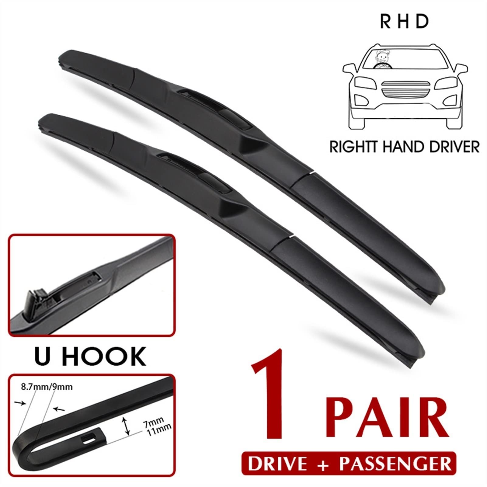 Auto Tergicristallo Per Land Rover Per Range Rover L322 2005-2012 Parabrezza Parabrezza Finestrini Anteriori Accessori 26 "+ 26" LHD RHD Tergicristallo Spazzola Del Tergicristallo Dell'automobile (Co