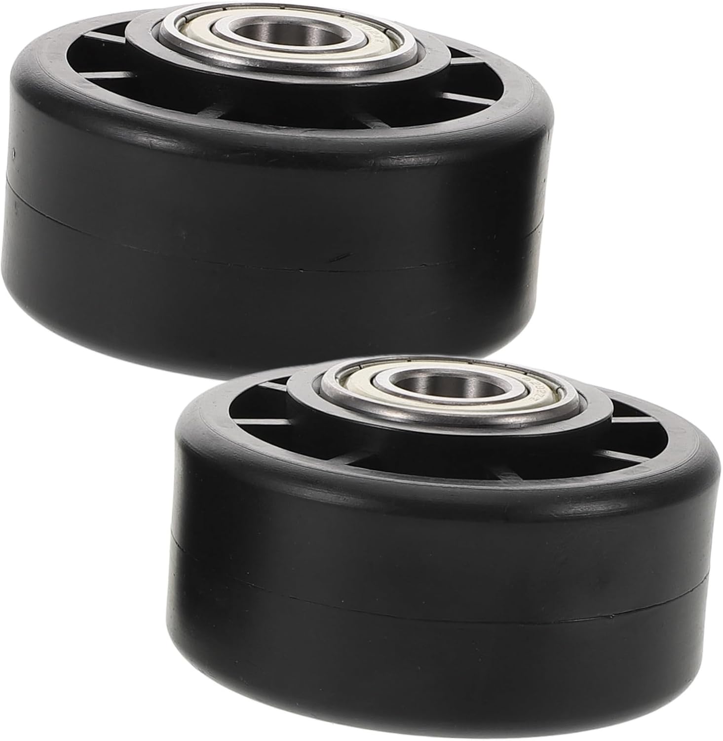 VOSAREA 2pcs Fitness Equipment Bearing Pulley Wheel Silent and Versatile Gym Accessory for Treadmills and Exercise Bikes Compatibility for Home and Gym Workouts