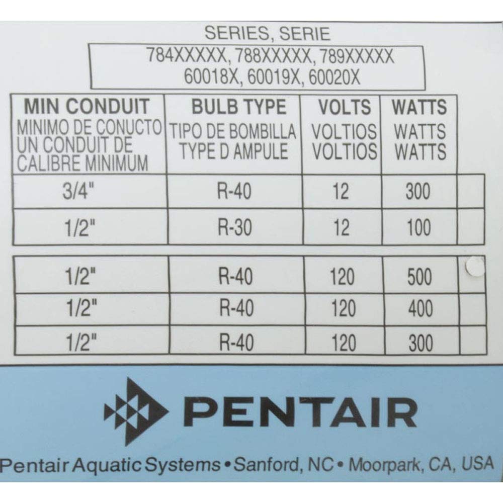 Snapklik.com : Pentair 78458100 Amerlite Underwater Incandescent Pool Light