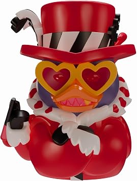 TUBBZ Collectors Edition Hazbin Hotel - Valentino Cosplaying Rubber Duck Vinyl Figure Official Collectible for Fans of Hellaverse