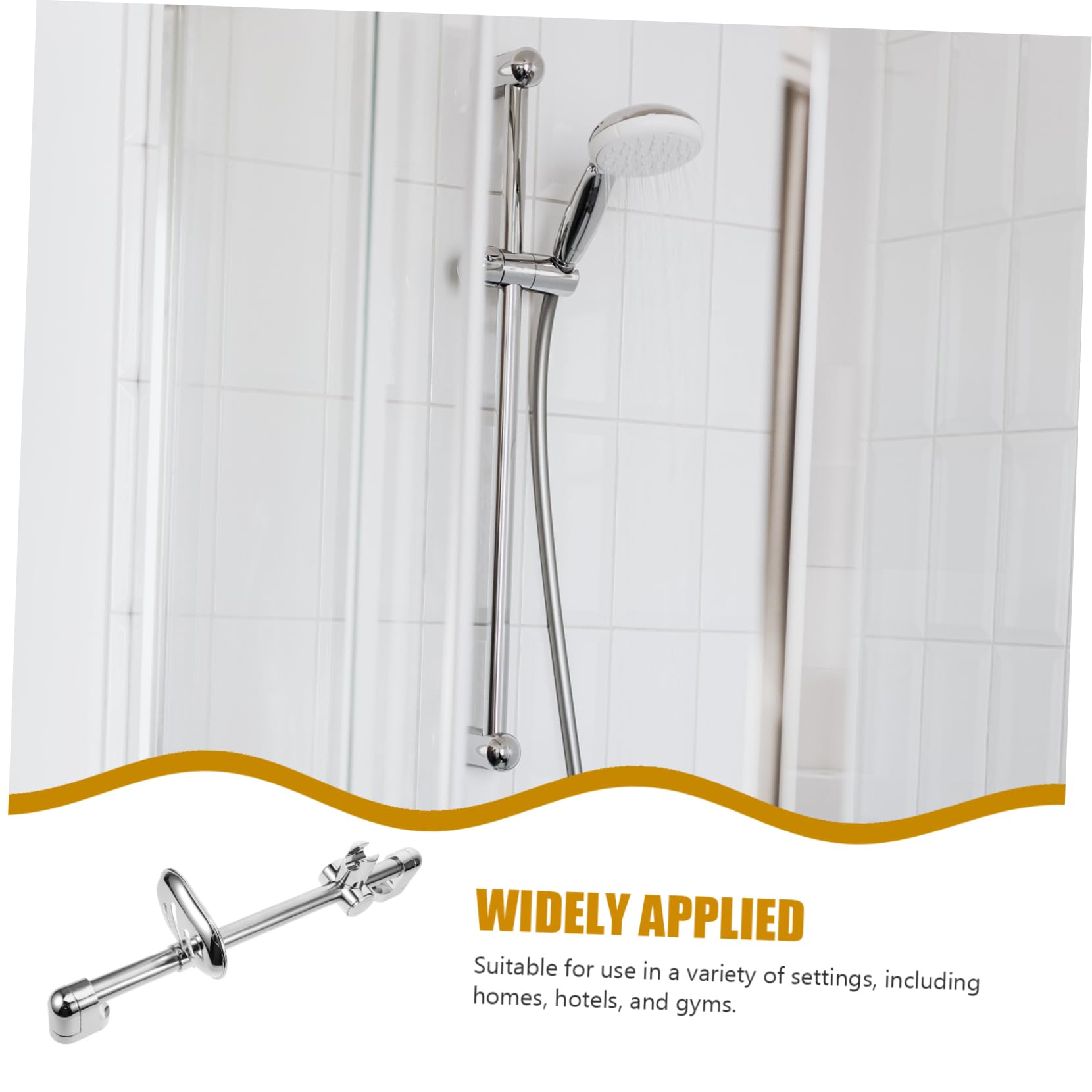 jojofuny 4piezas Soporte De Ducha Ajustable Inoxidable Con Plato Para Jabón Barra Deslizante Para Baño y Ducha Instalación y Regulable