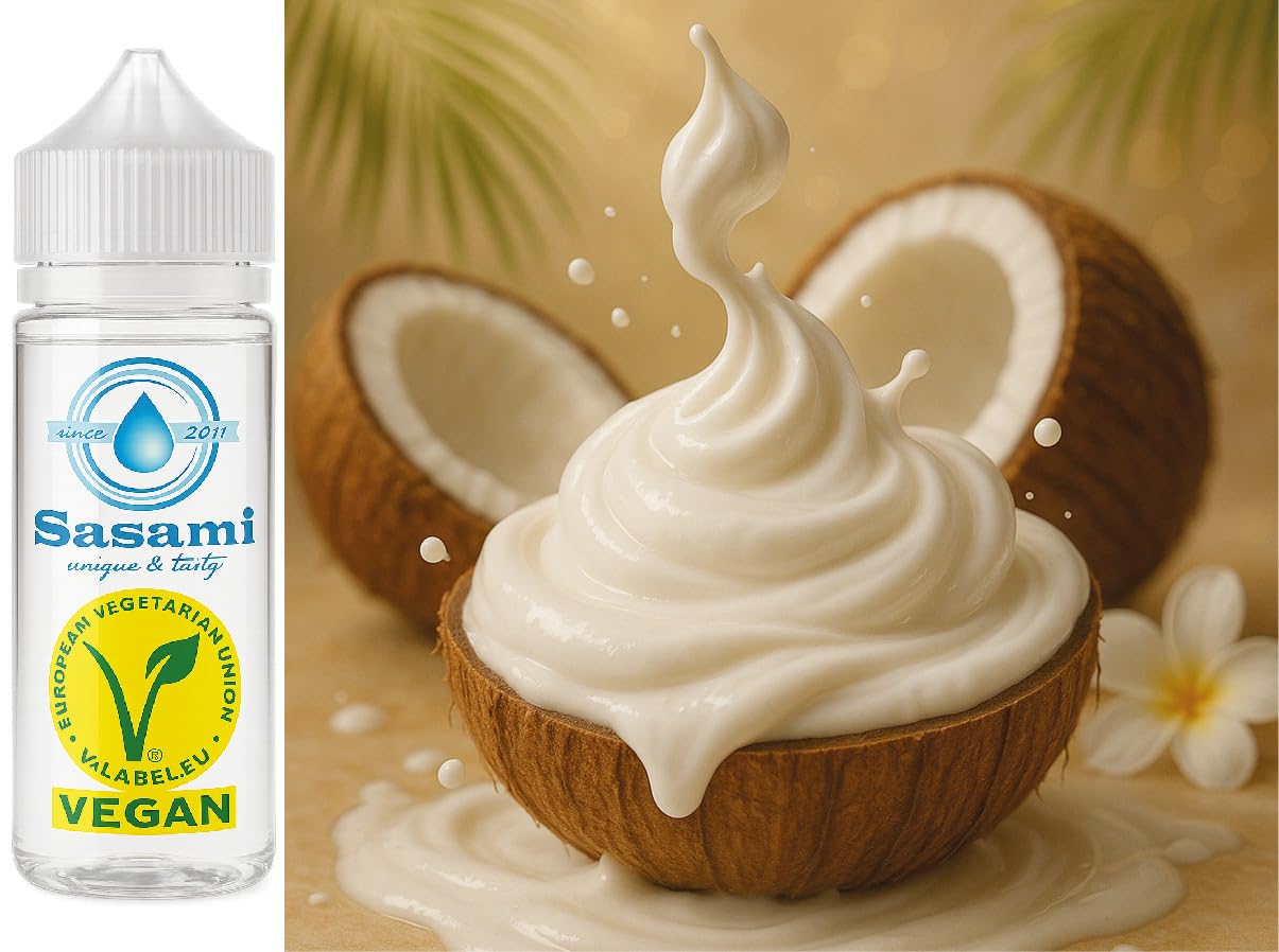Coconut Cream - Coconut Cream Flavor Concentrate - Vegan - Sasami - 10ml