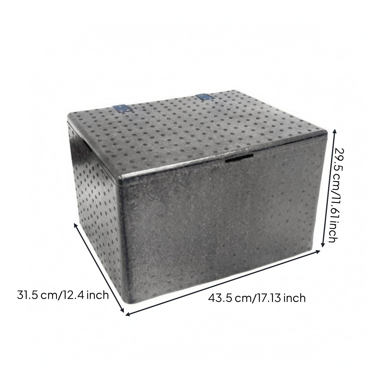 Caja Isotérmica Polipropileno Aislada | Diseño Rectangular Compacto, Contenedor, para Cáterin, vendores, Gris