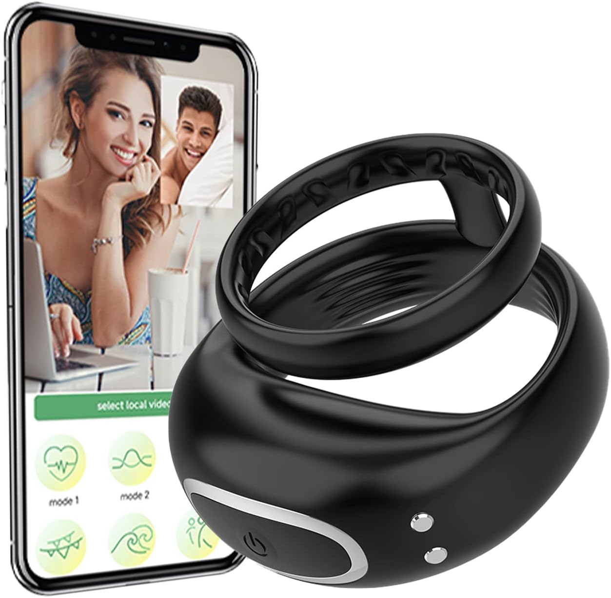 Penisring Vibrator Silikon Doppel Cockring Paar Vibrator mit APP Steuerung  | eBay.de