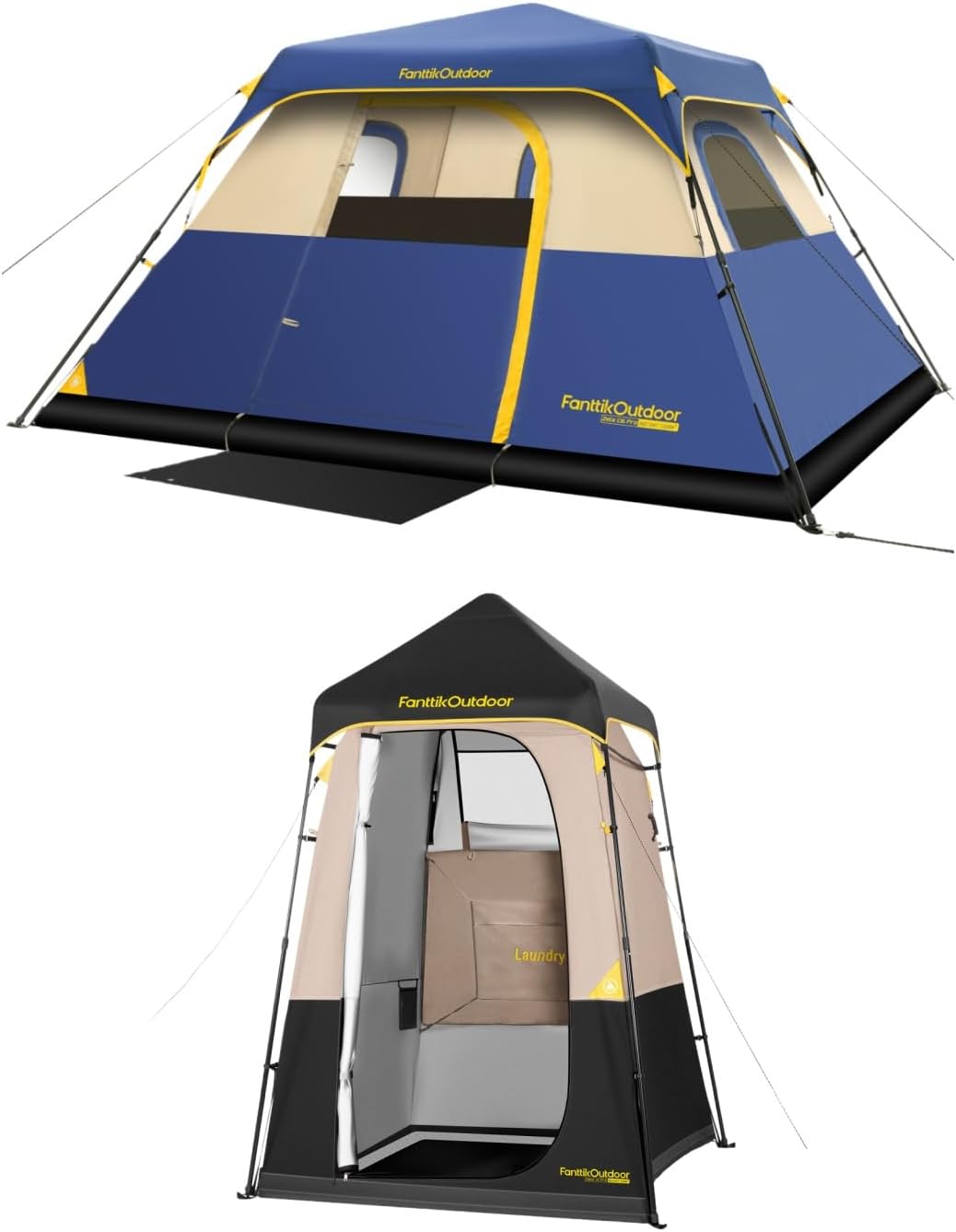 FanttikOutdoor Zeta C6 Pro Camping Tent & FanttikOutdoor Zeta A1 Pro Shower Tent