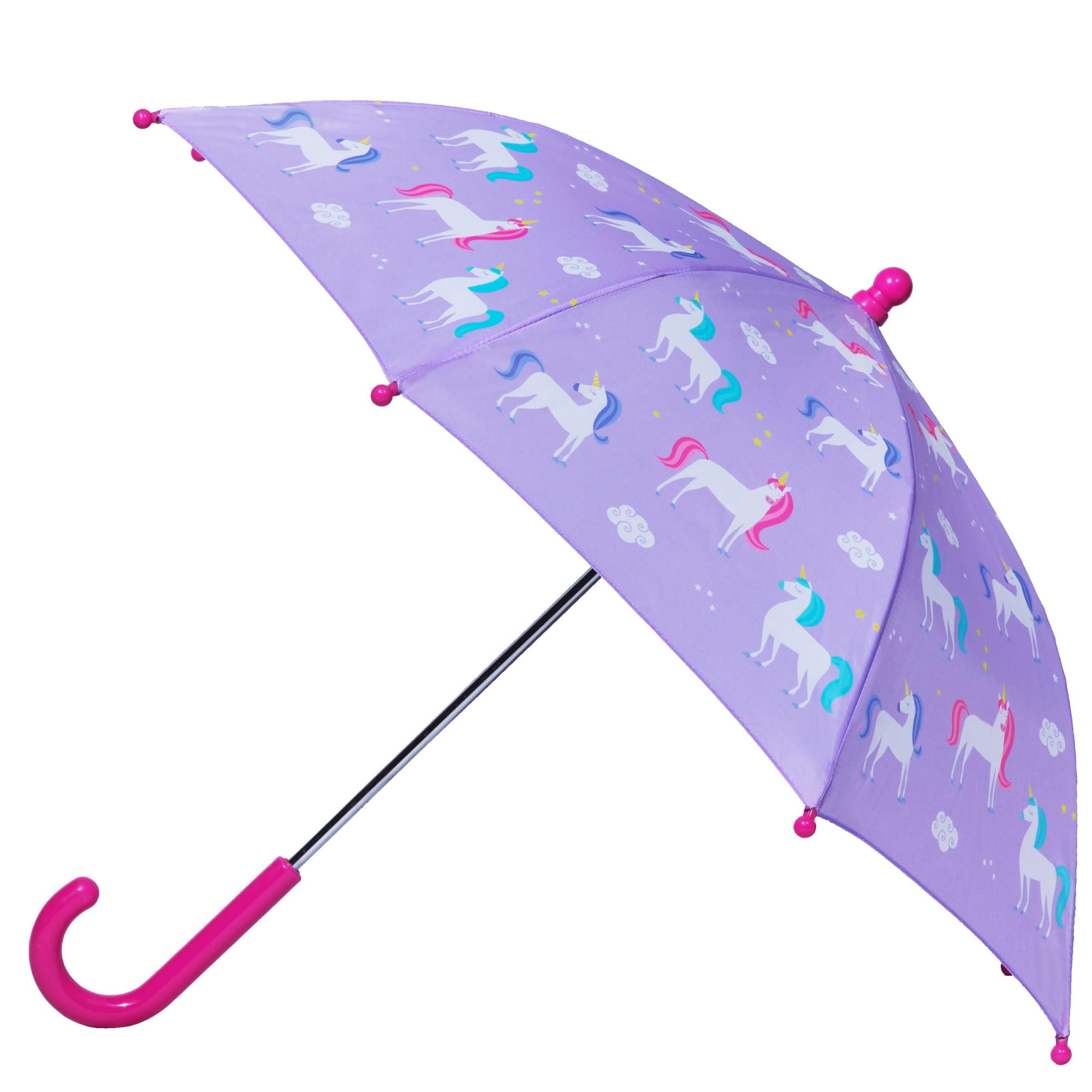 Wildkin Kids Umbrella – Rainproof Canopy, Curved Handle, Easy Hanging Design