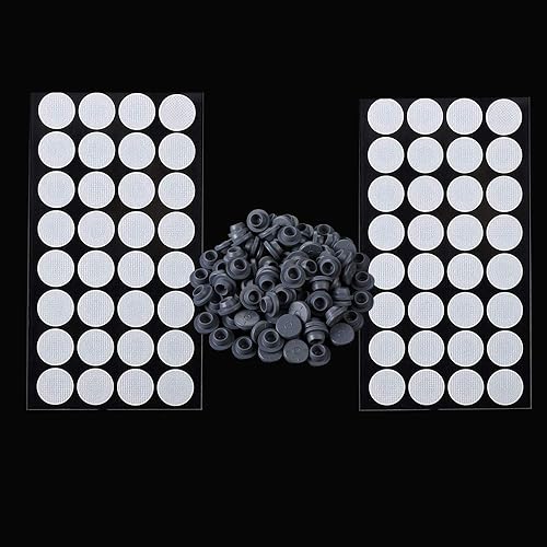 Paquete de 64 pegatinas de papel de filtro sintético de 0.787in de diámetro de disco de filtro de seta y 0.787in de diámetro de 0.787in de tapón de
