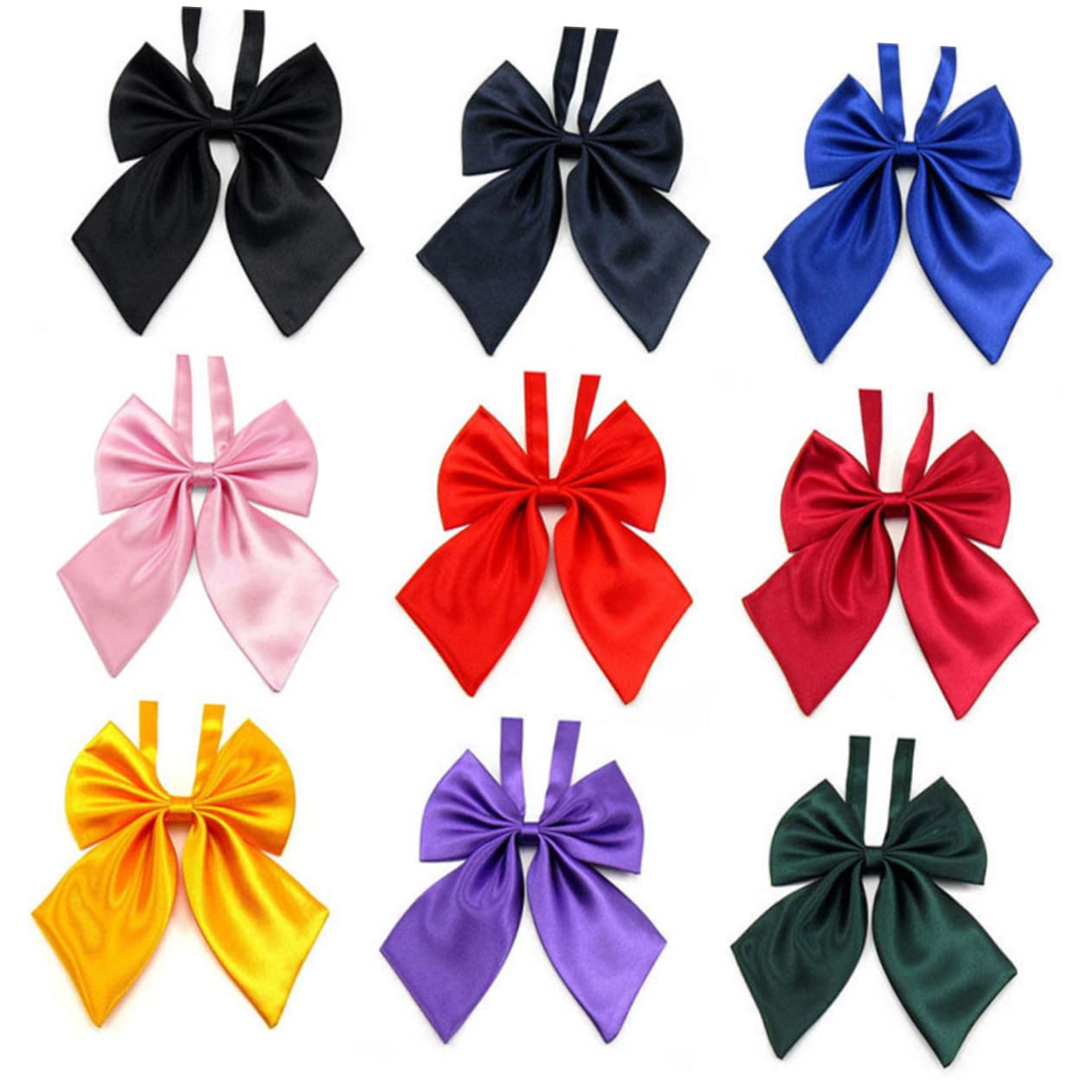 BESPORTBLE 2Pcs Adjustable Navy Bow Ties for Graduation Stylish Graduation Suit Accessories Unisex Photo Props for Men and Women for Senior Year Celebrations