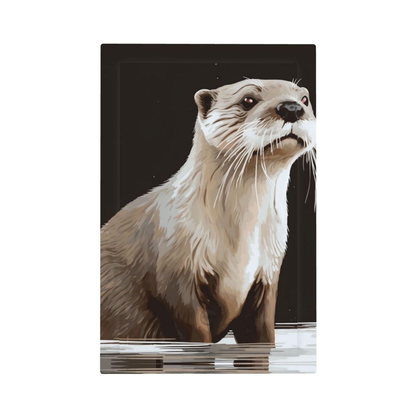 1-Gang Decorator Wall Plate Otter Light Switch Cover Single Gang Receptacle Outlet Wall Plate Mid Size 5" x 3" Wallplate Unbreakable Polycarbonate Outlet Faceplates Covers