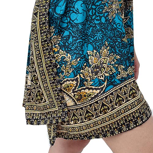 Bata Kaftan Indiana Longuete Saída De Praia Plus Size (Azul)