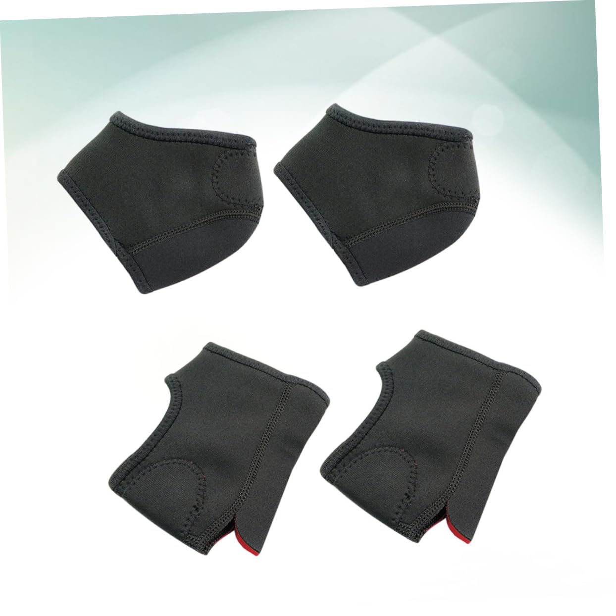 GOOHOCHY 2 Pack Heel Socks Silicone Cover Moisturizing Toeless Protectors Blisters Heel Sleeve Compression Socks for Men Women