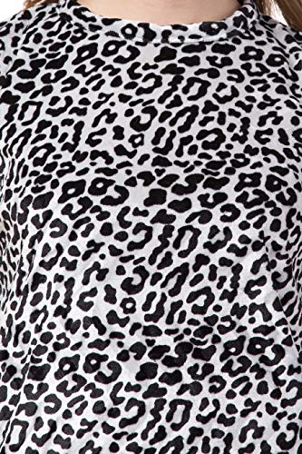 Image of Rays Women's Casual Velvet Black & White Cut Sleeve Top